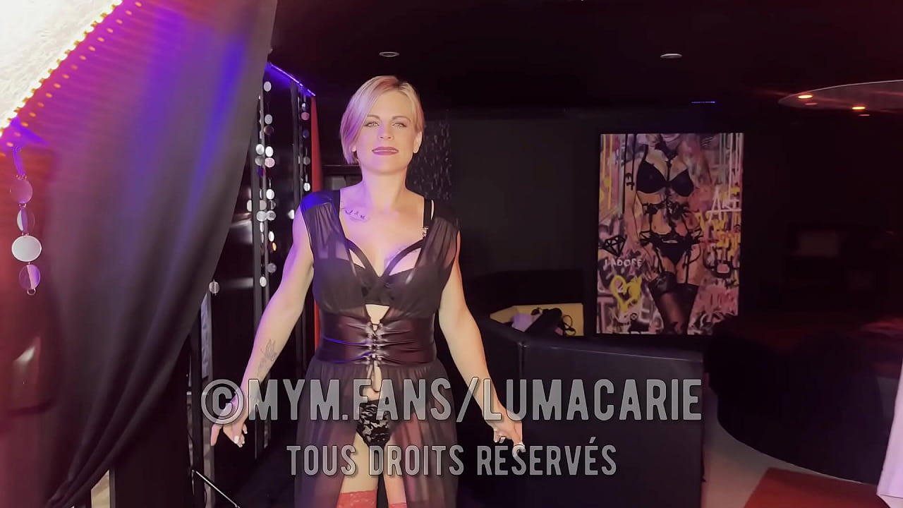 Christmas trio by Marie Lumacarie in a real libertine club with Daphnée Lecerf