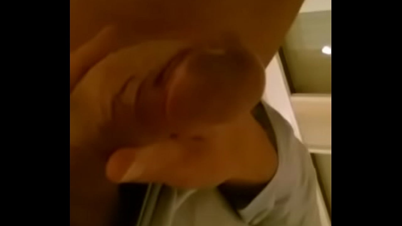 Creamy cumshot at bathroom