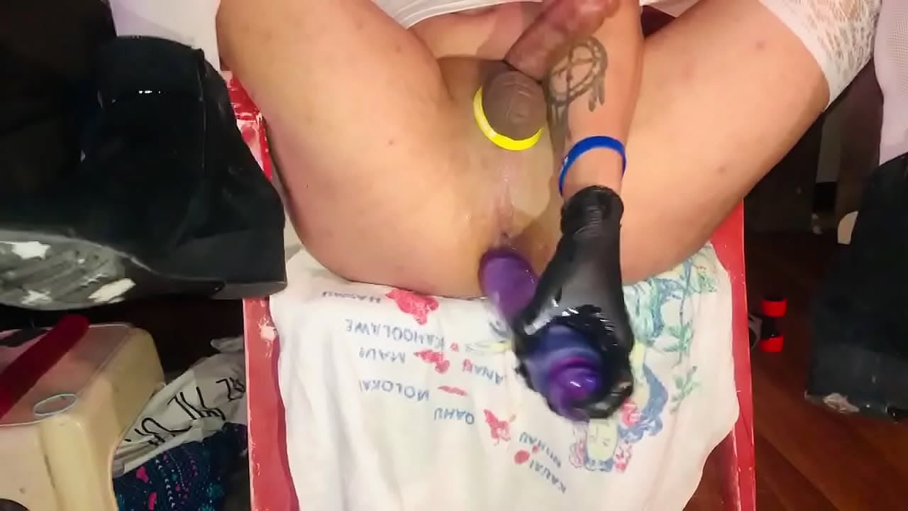 Sexy dildo riding