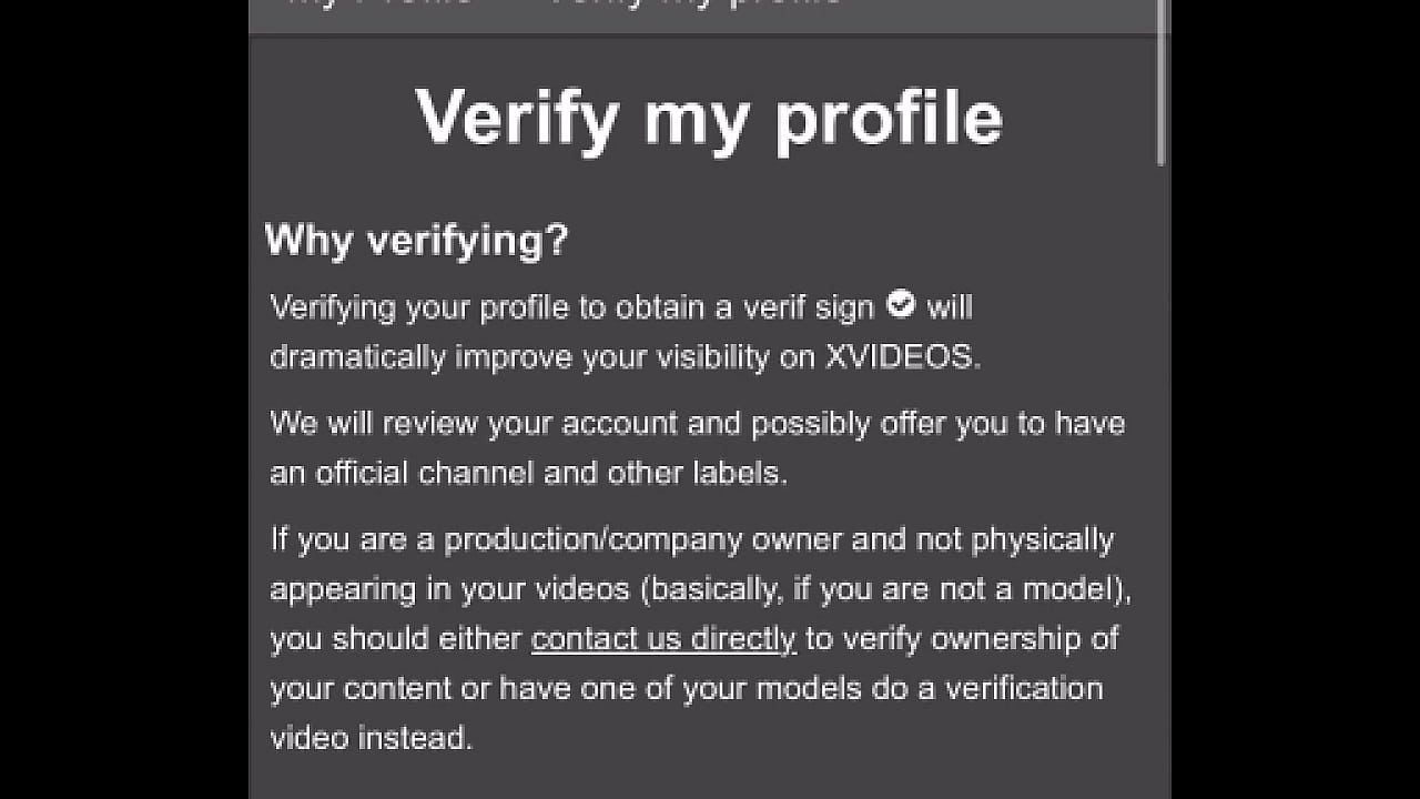 Verification video