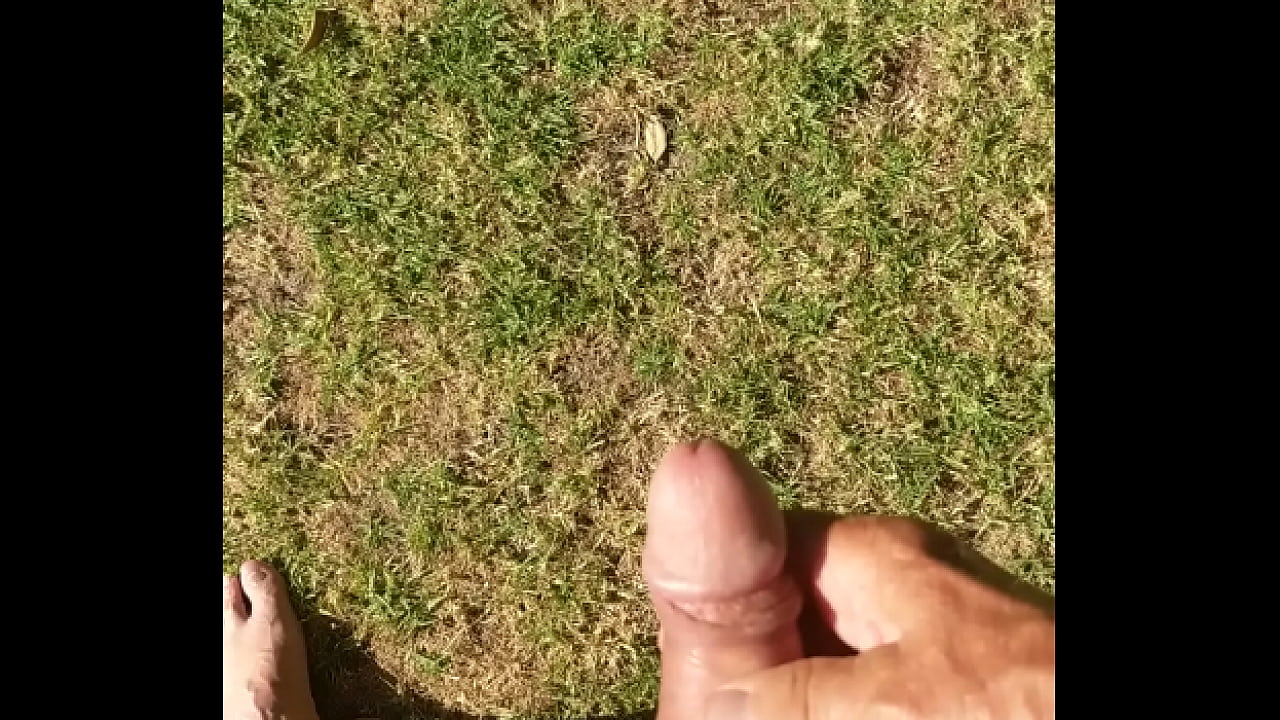 Backyard wank