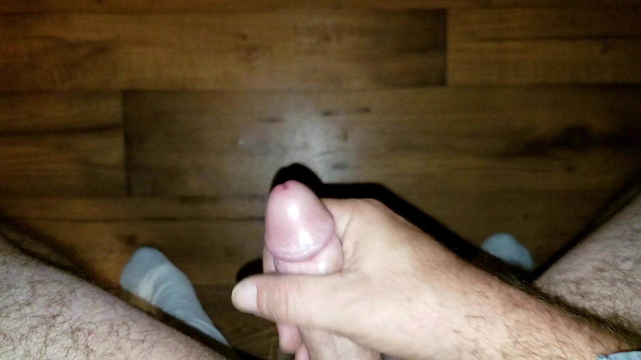 Stroking my cock to cumshot 2