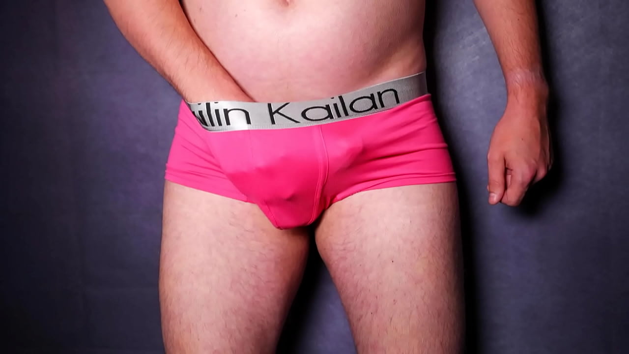 Filled by cum in pink boxers