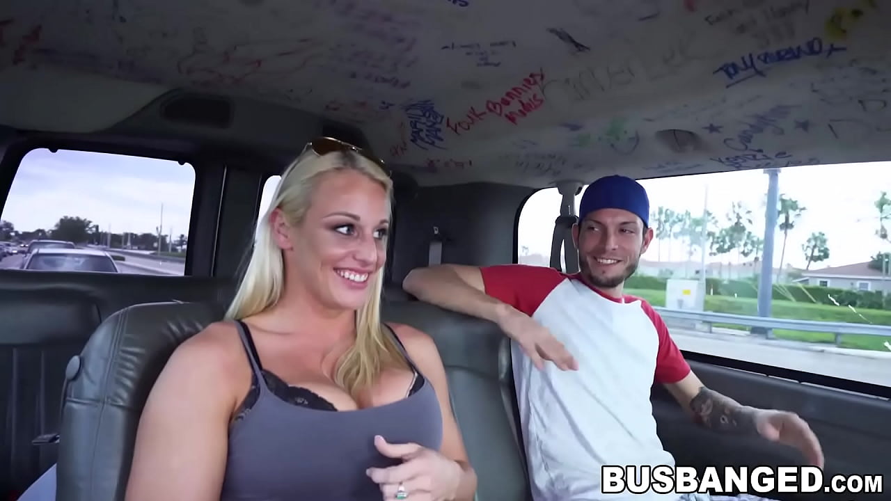 Busty amateur fucked hardcore in a van