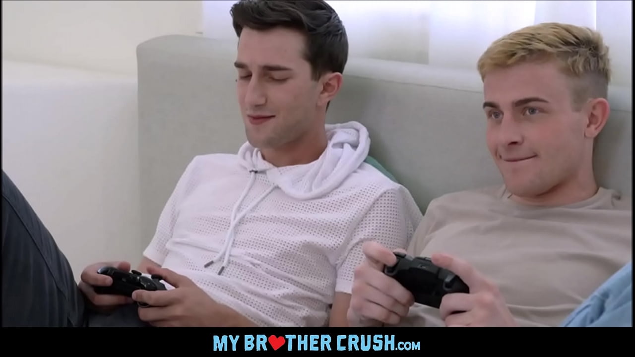 Two Cute Twink Step Brothers Have Sex During Video Game Session