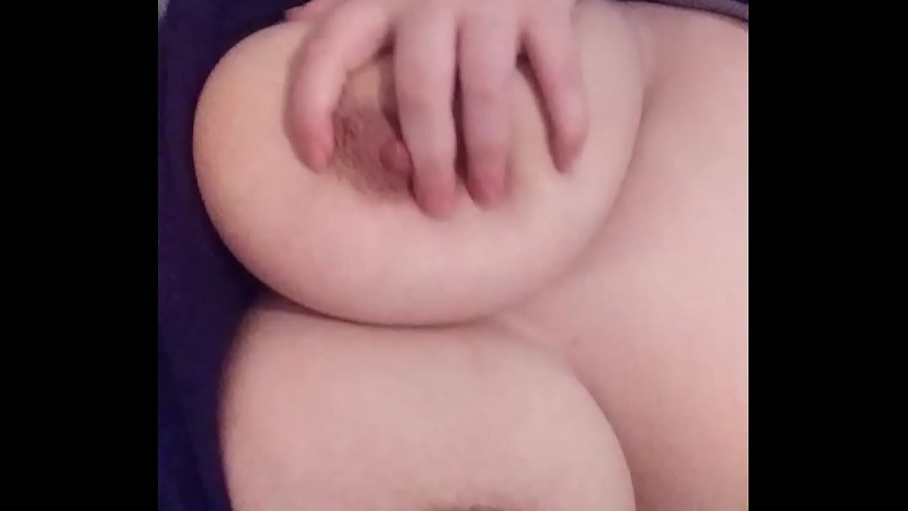 Big tits played with in bed