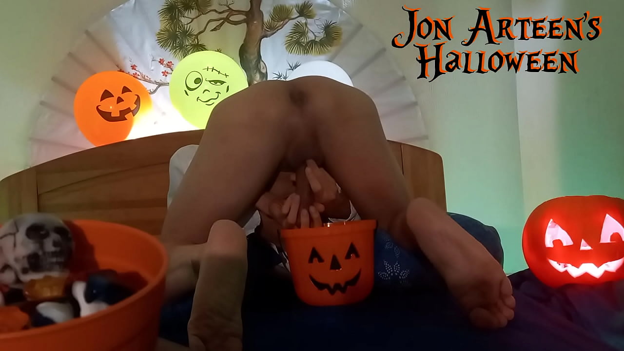 Who want to milk the hot cock of a cute devil boy for Halloween? Harvest his extra fresh cum in a your pumpkin bucket