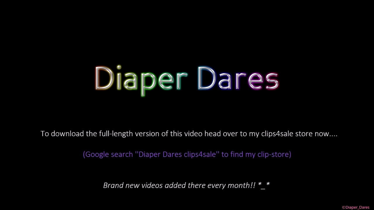 Hot girl wears a nappy! (Diaper Dares)