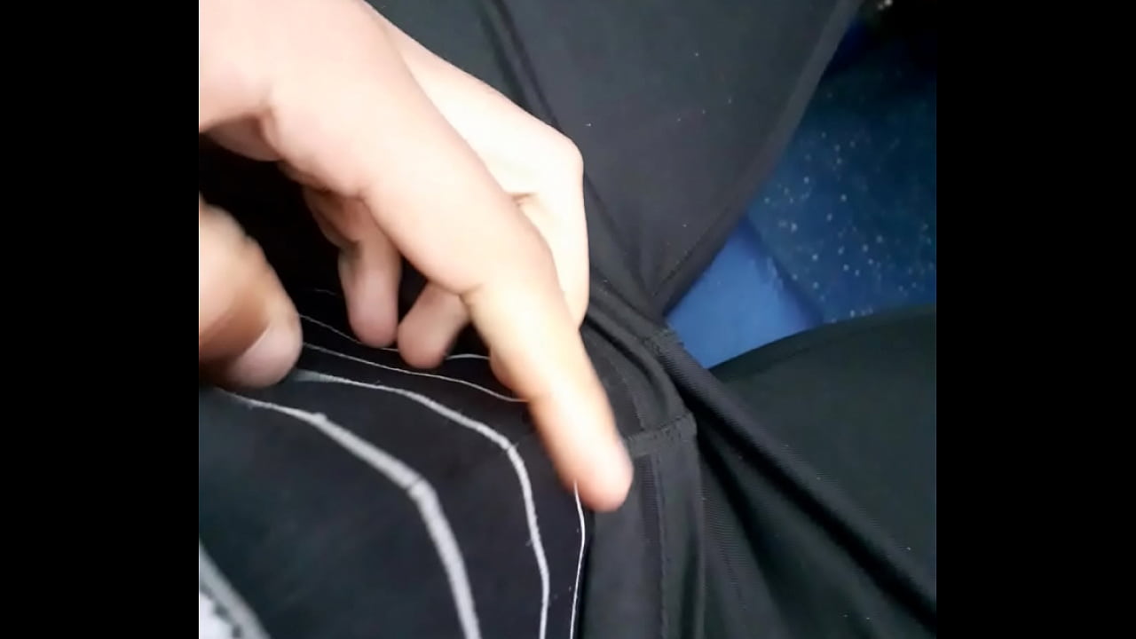 NAUGHTY SOLO ACTION ON THE TRAIN