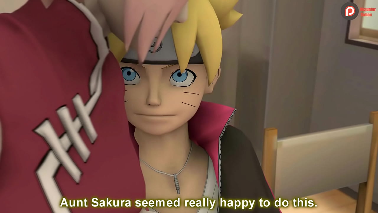 Boruto fucks Aunt Sakura while she's