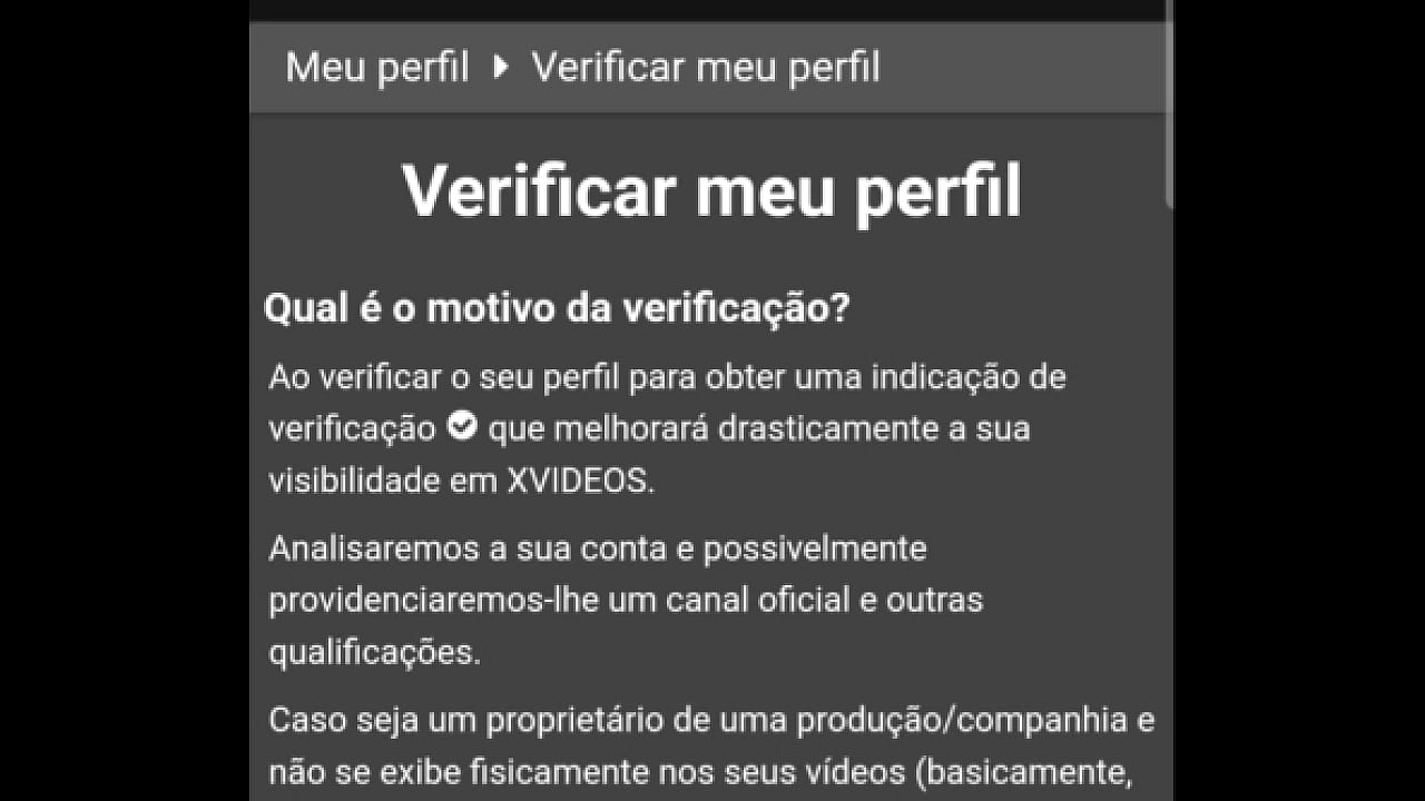 Vídeo de verificação