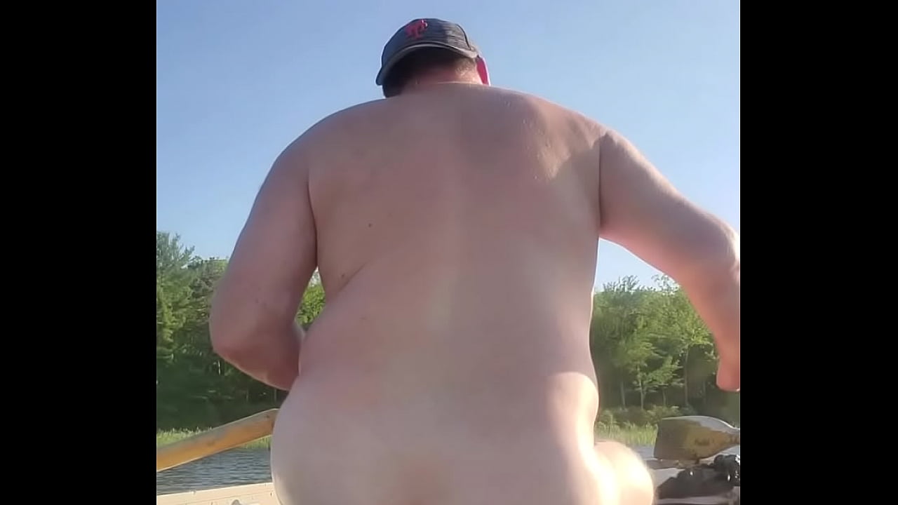 Naked sunny boat ride dildo up my butt