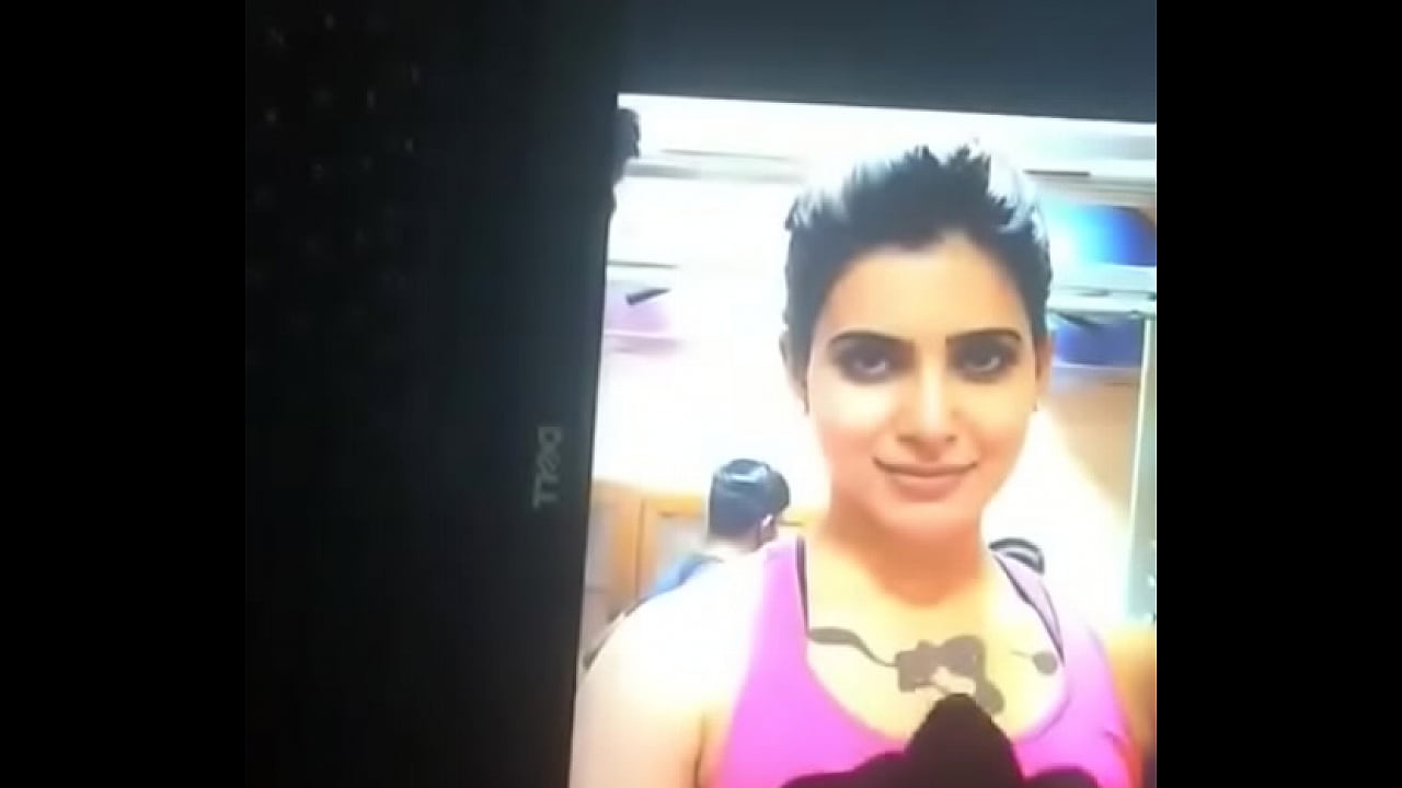 Cum on samantha on laptop monitor