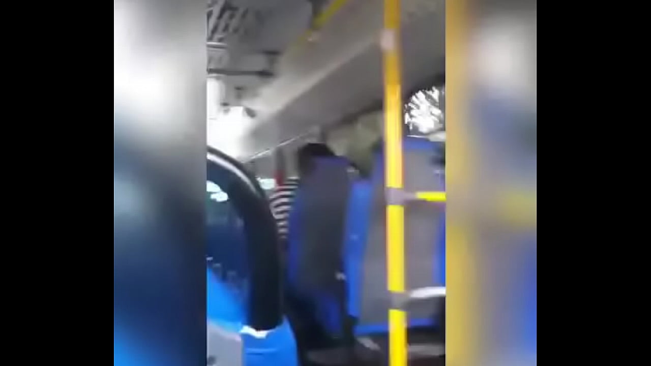 Jerk and cum in the public bus