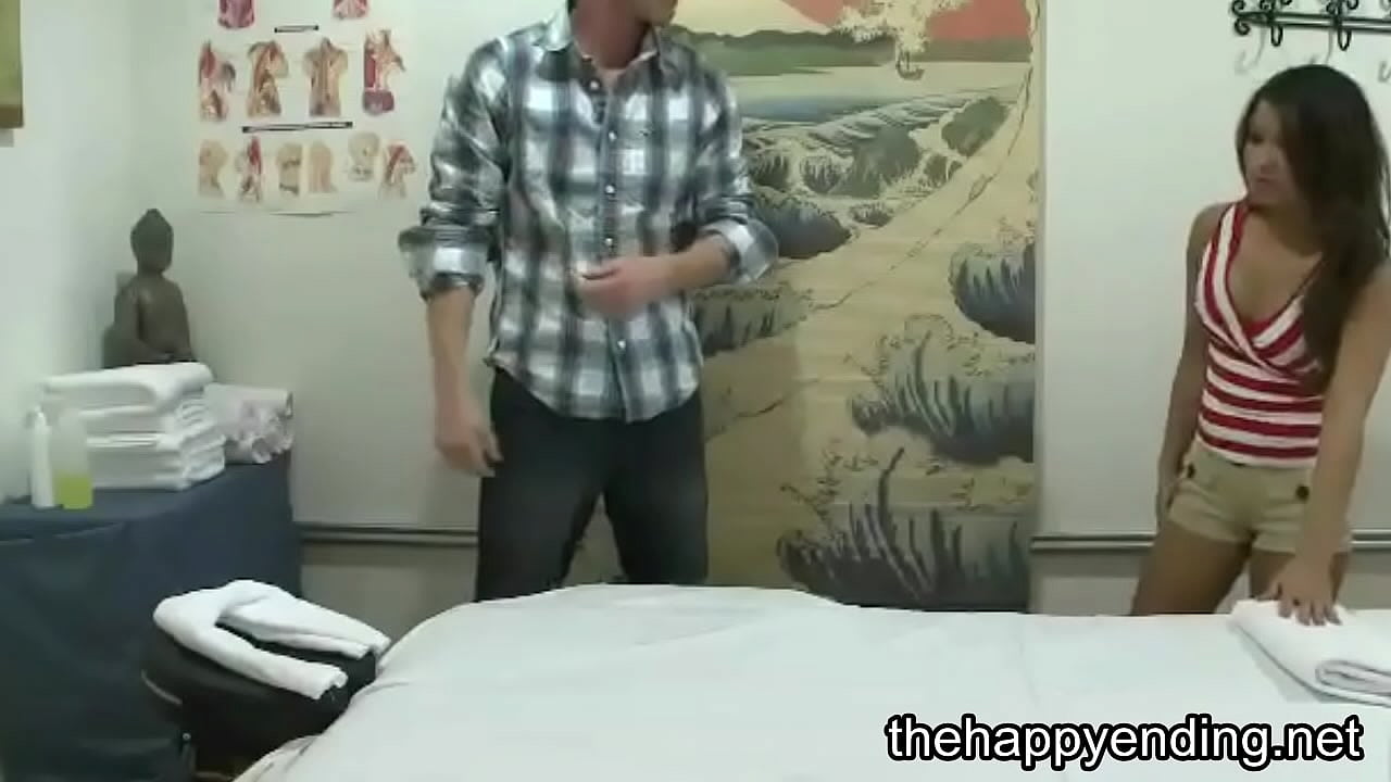 asian  gives guy happy ending