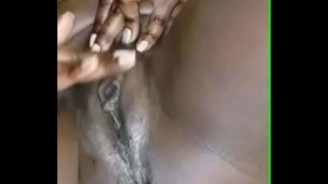 black lady pleasuring herself to orgasm