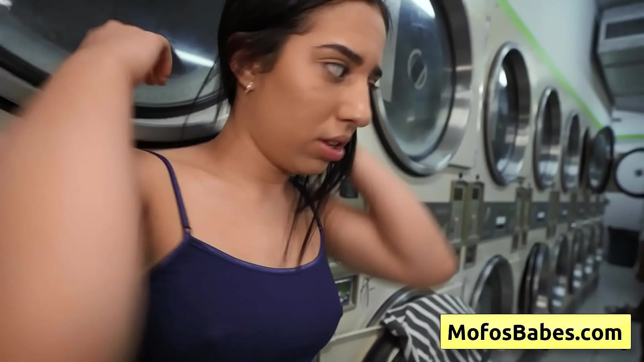 See this busty teenager getting her juicy tight cunt banged in the public laundromat