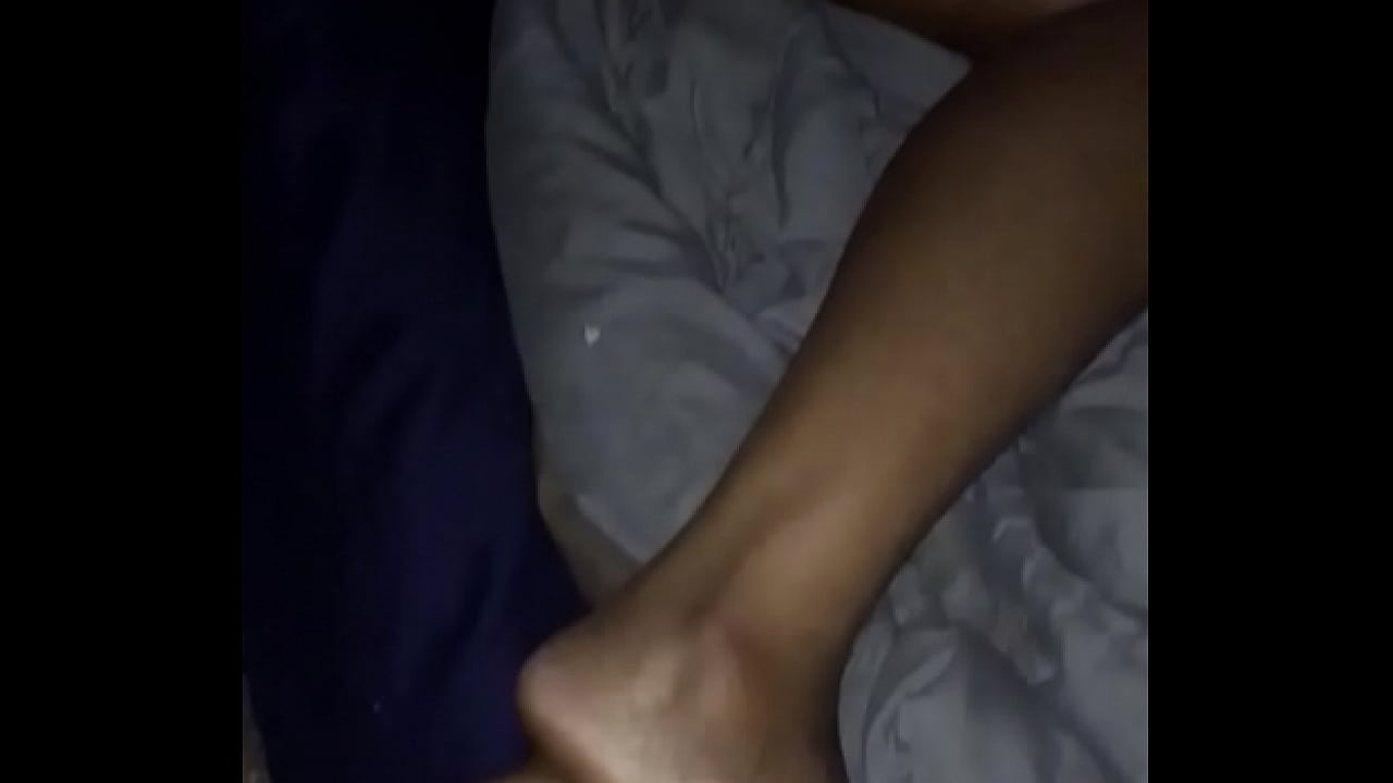 Ebony ex in bed