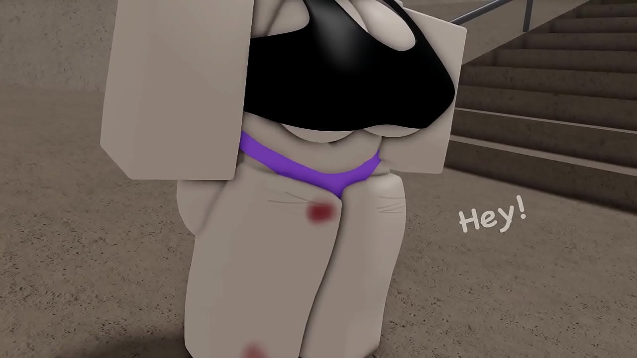 KORAXLUST: Gothic Girl shows you her boobs in a skatepark [ROBLOX]