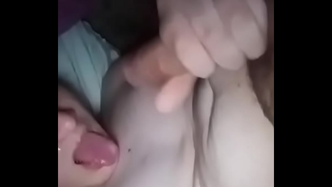 Leche propia en la boca cum in mouth