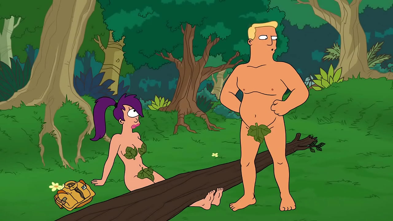 Futurama Leela Naked Eve leaves