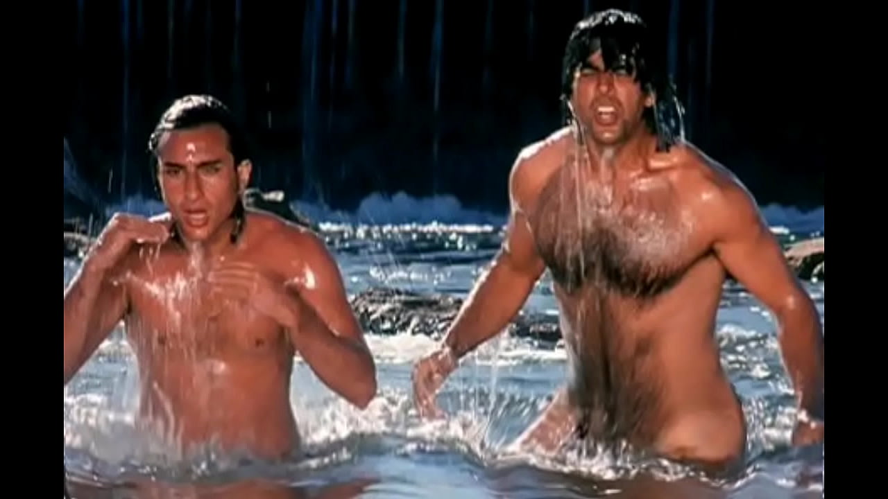 Bollywood actor Akshay Kumar in blue underwear