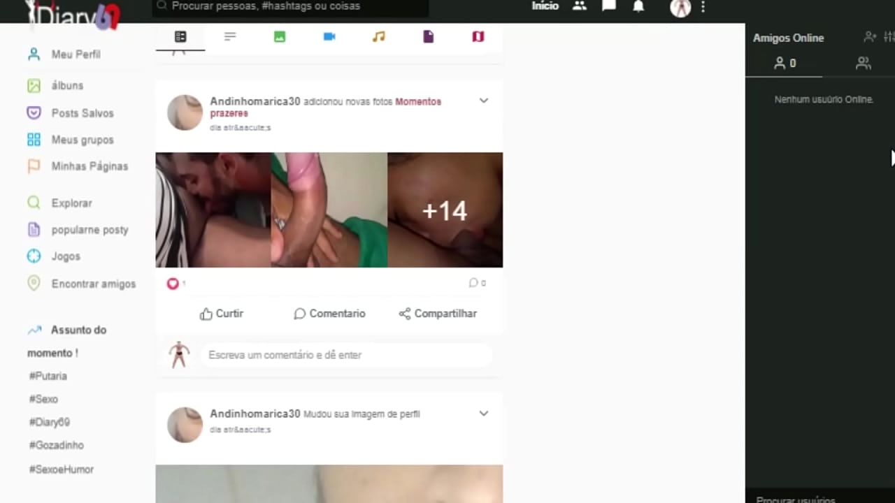 Tutorial de entrar rede social