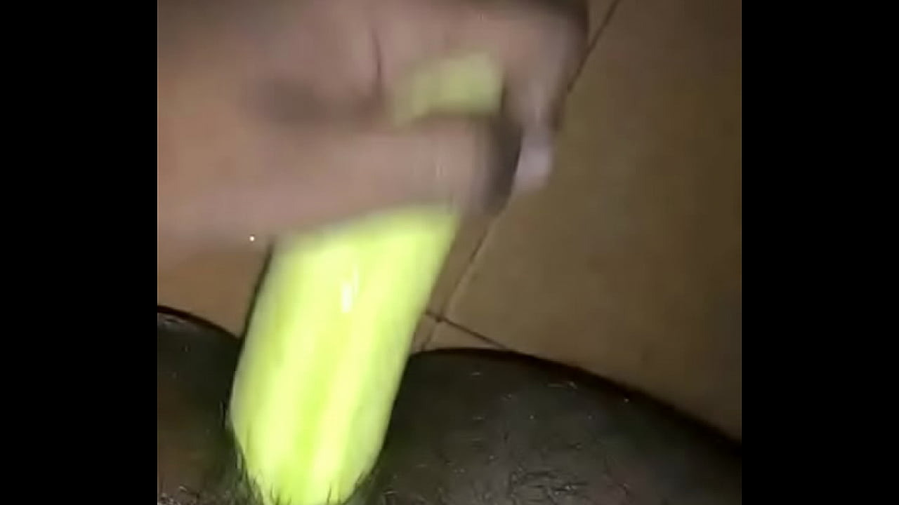 Cucumber in ass - bi guy