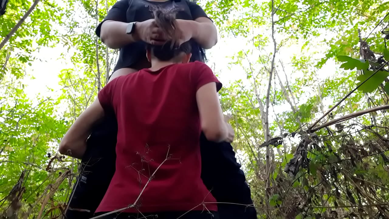I cum in the mouth of a stranger in the forest