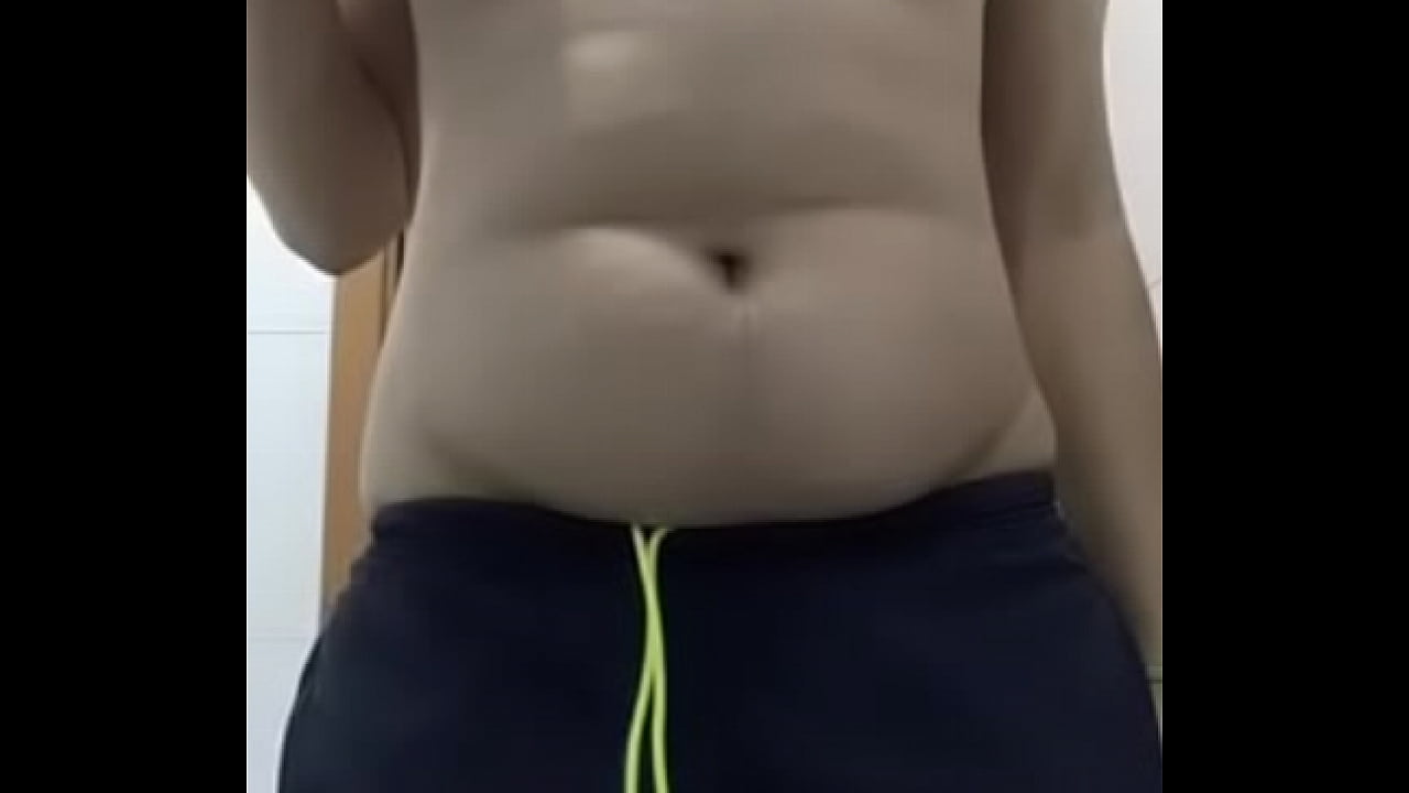 Chub teenager making video