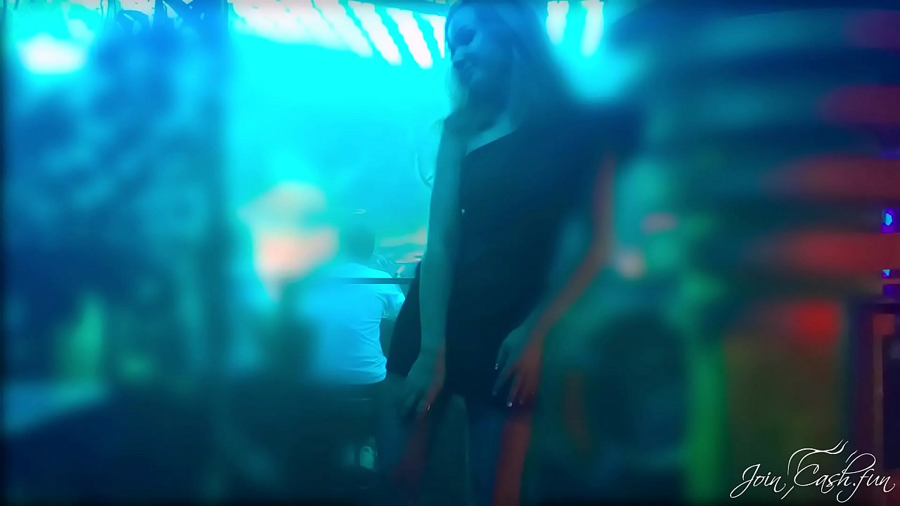 Sexy Babe Passionately Sucks Big Dick and Cum in Mouth in a Nightclub Toilet