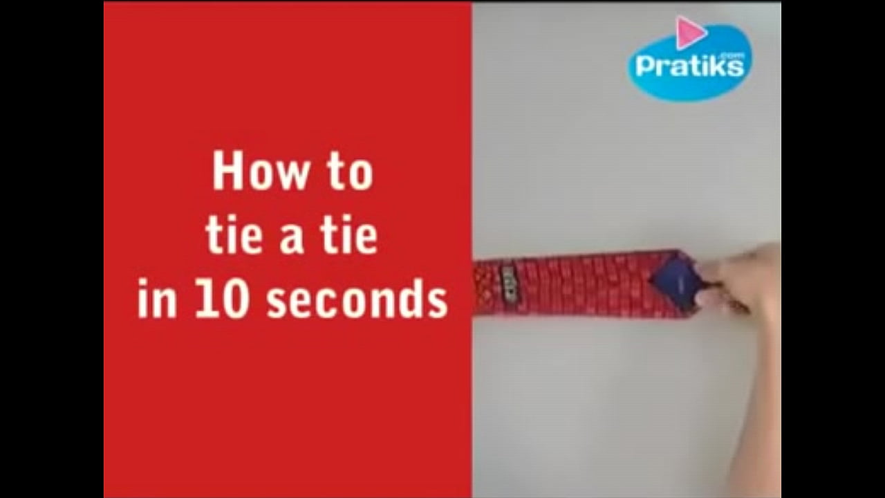 how to tie a tie in 10 secs