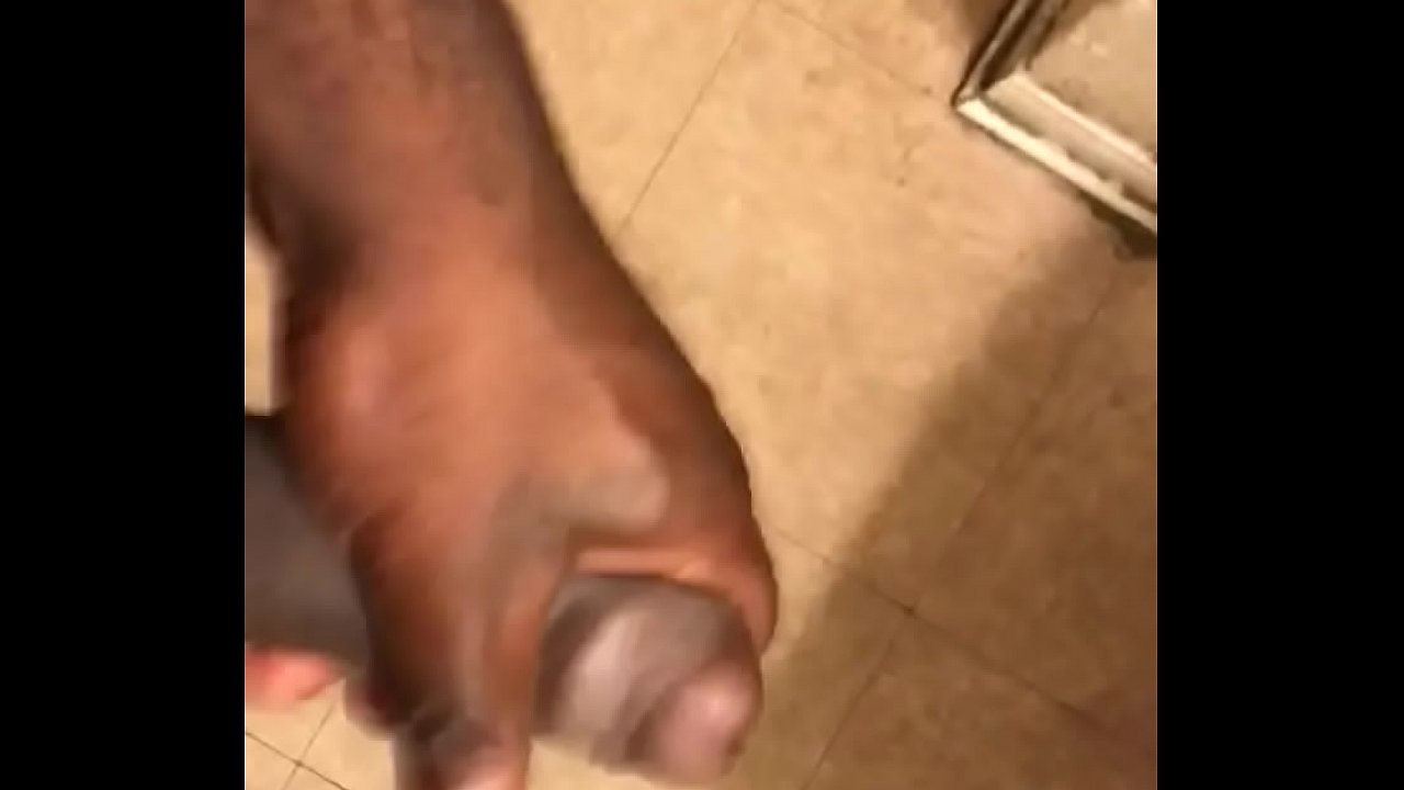 Big black foreskin cock