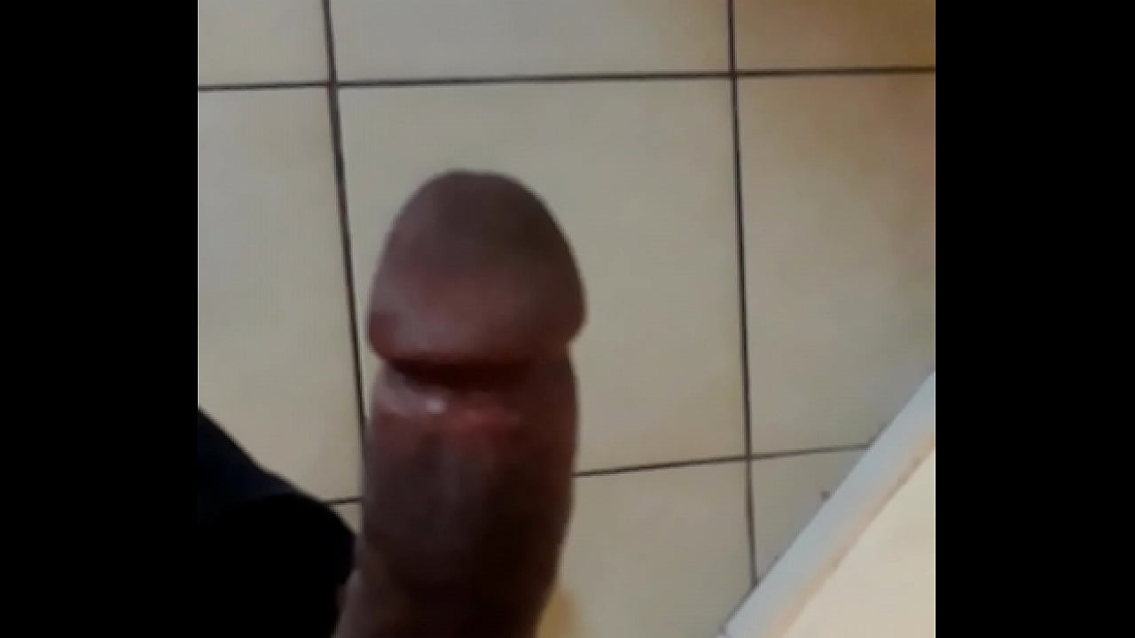 Showing off my dick in the toilet