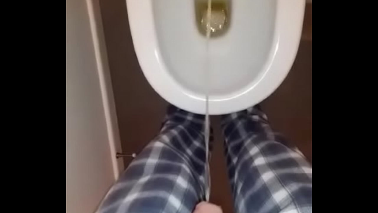 Small dick pissing solo jerk