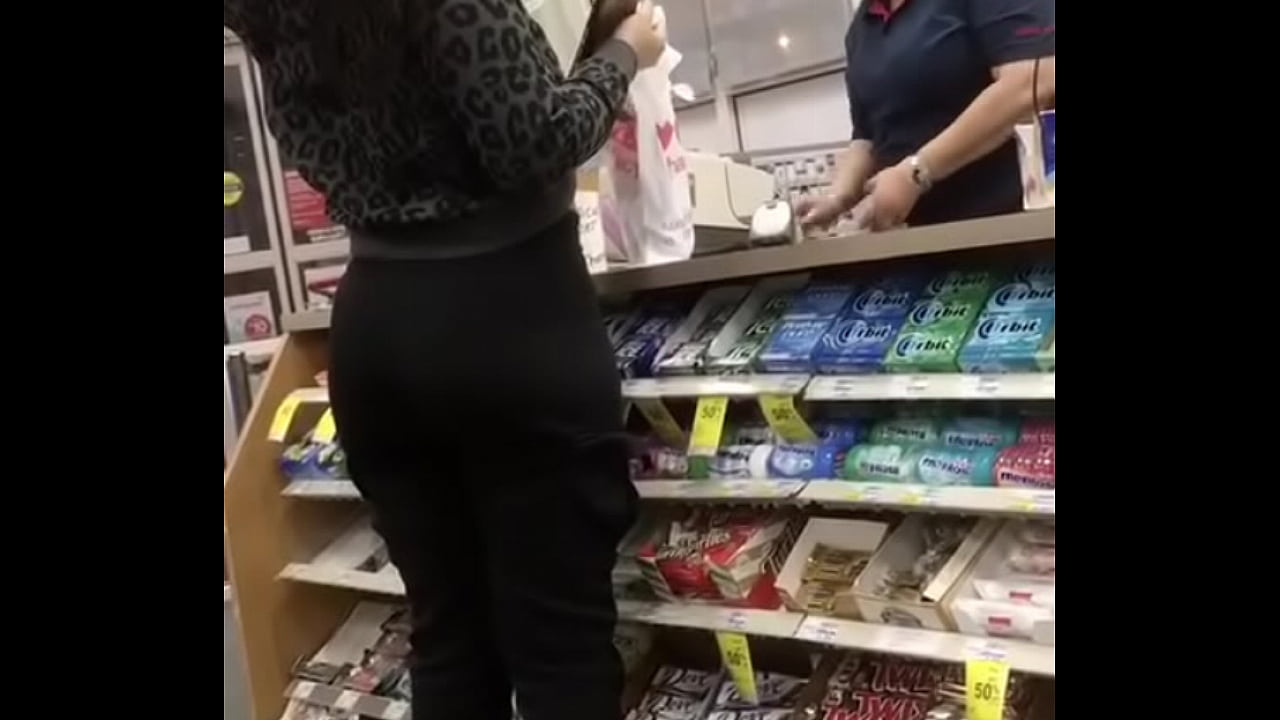 Black leggings at checkout at pharmacy