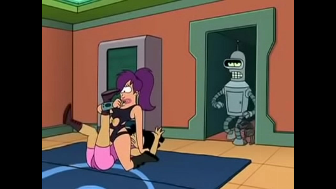 Futurama Amy Leela Wrestle all scenes