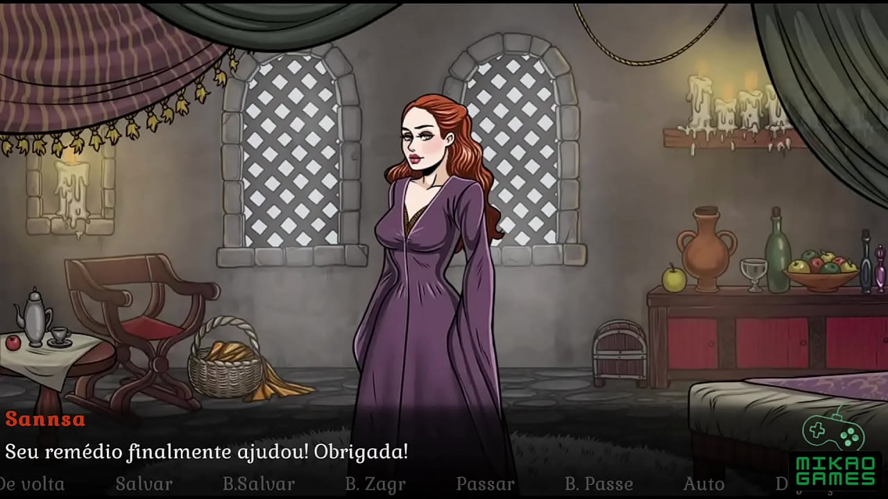 Jogo parodia de Game of Thrones ep 9 Ajudai Sansa a Descansar com minha Poha