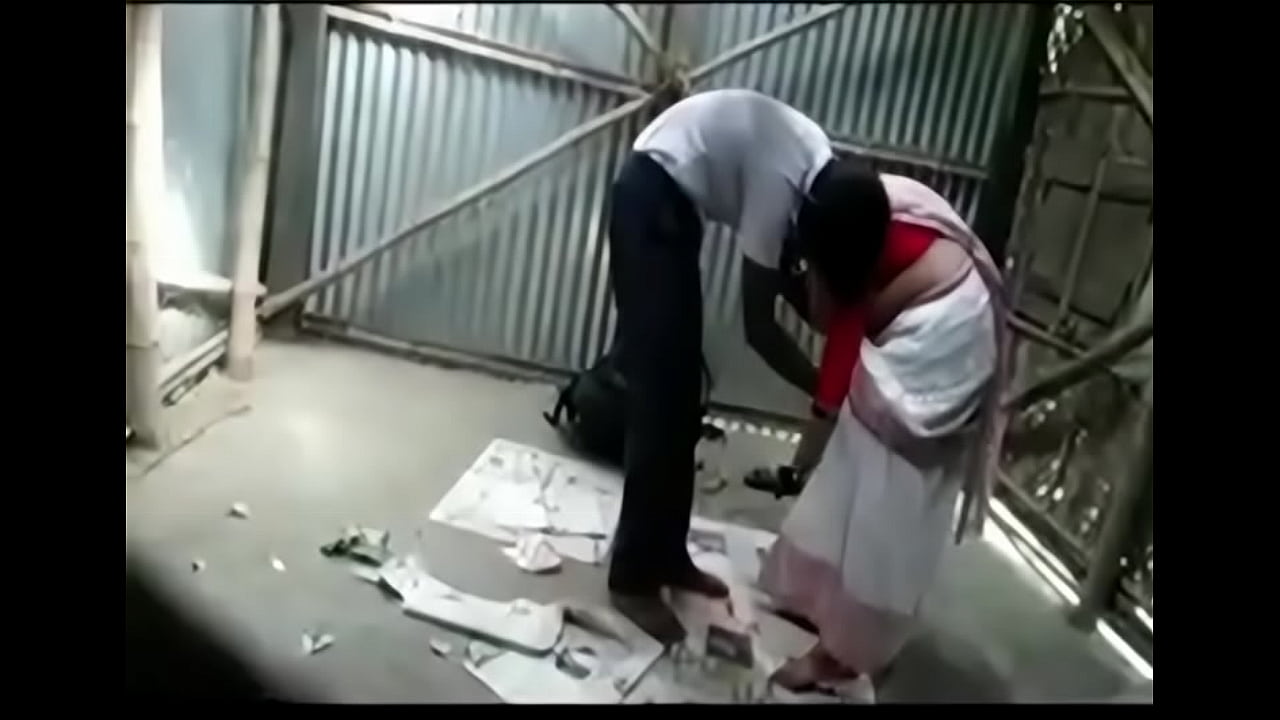 Indian couple fucking in dirty garage