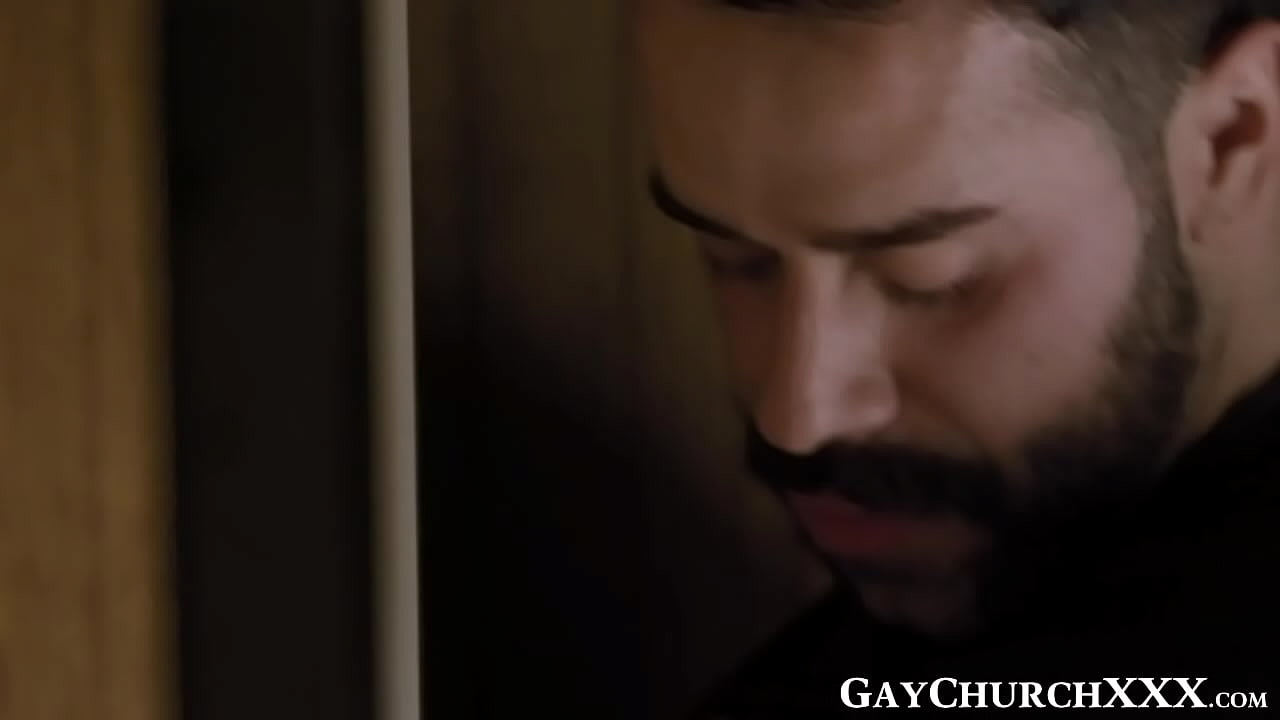 Intense and passionate throat action unfolds within the intimate confines of the confession room's small window. Download more videos now! It's only a click away at GayChurchXXX.com