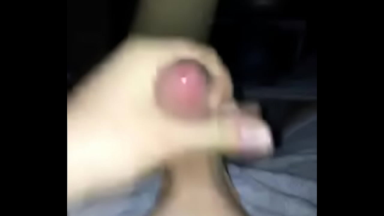 Me stroking my hard cock until I cum.