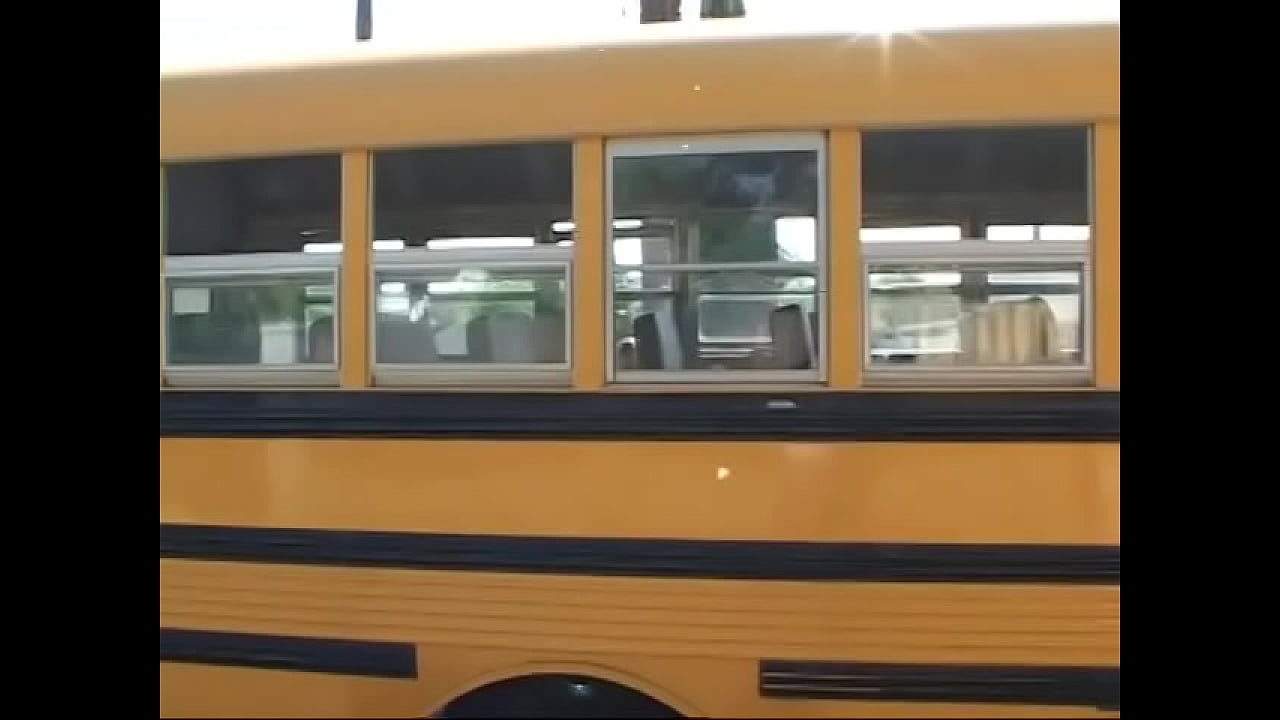 Curvy brunette seduces older bus driver to fuck her in his car