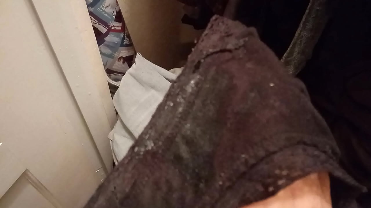 Sniffing panties wet pussy