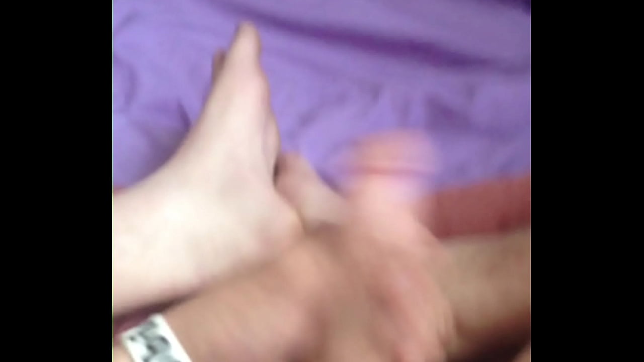 Feet and hands on my cock