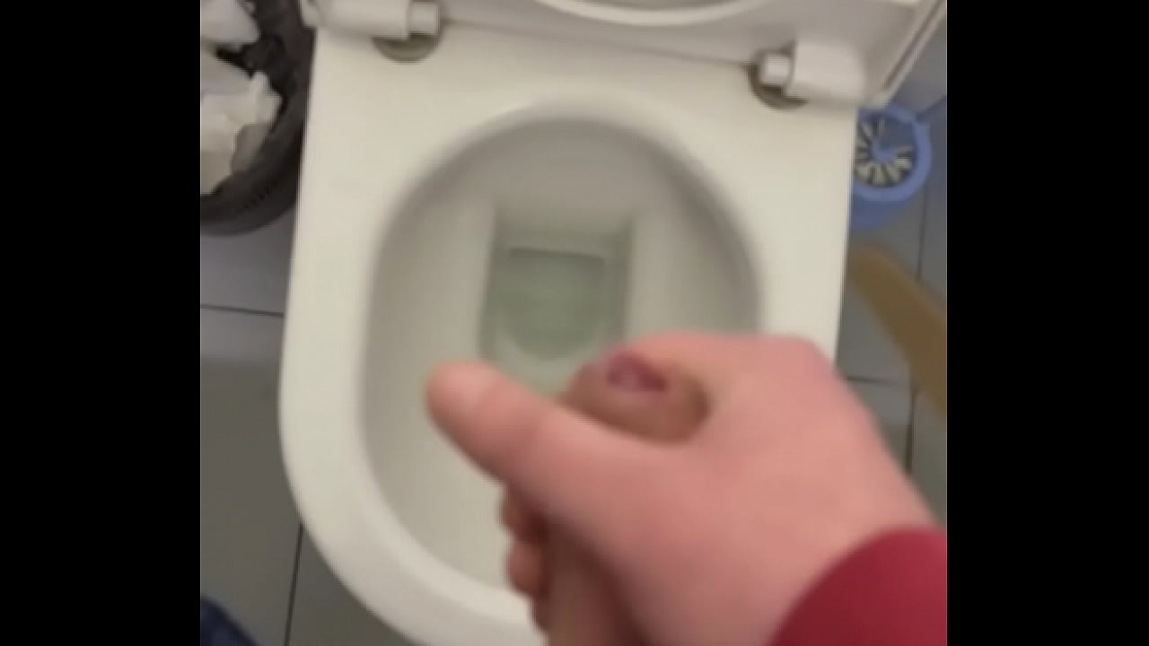 Close-up of my dick cumming in a public toilet.  Arriving at work, I could not rid myself of the thought that I really want to finish and shoot it on video.  See what came of it in this video.