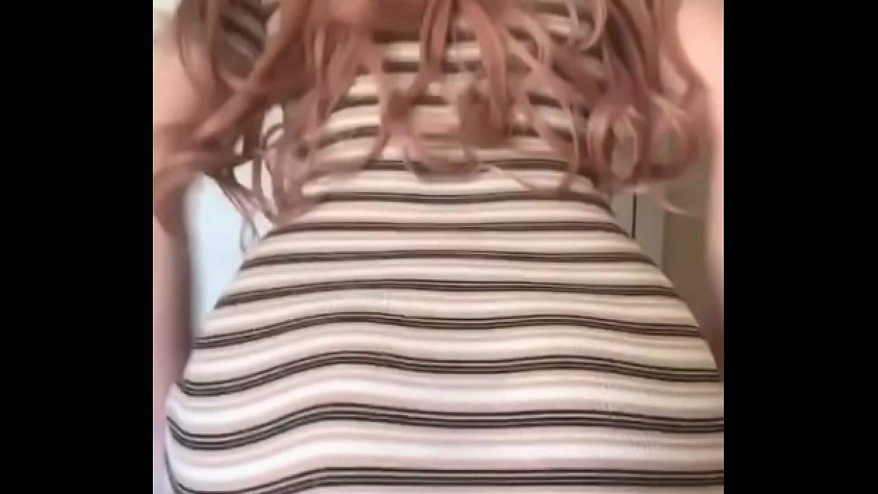Big ass hot girl riding my cock with her dress on
