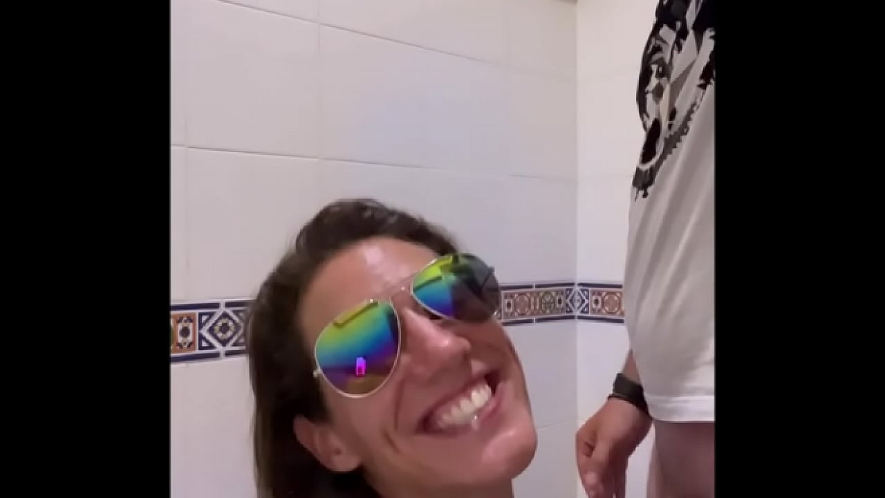 Lety Howl fucking in a public restroom in Spain