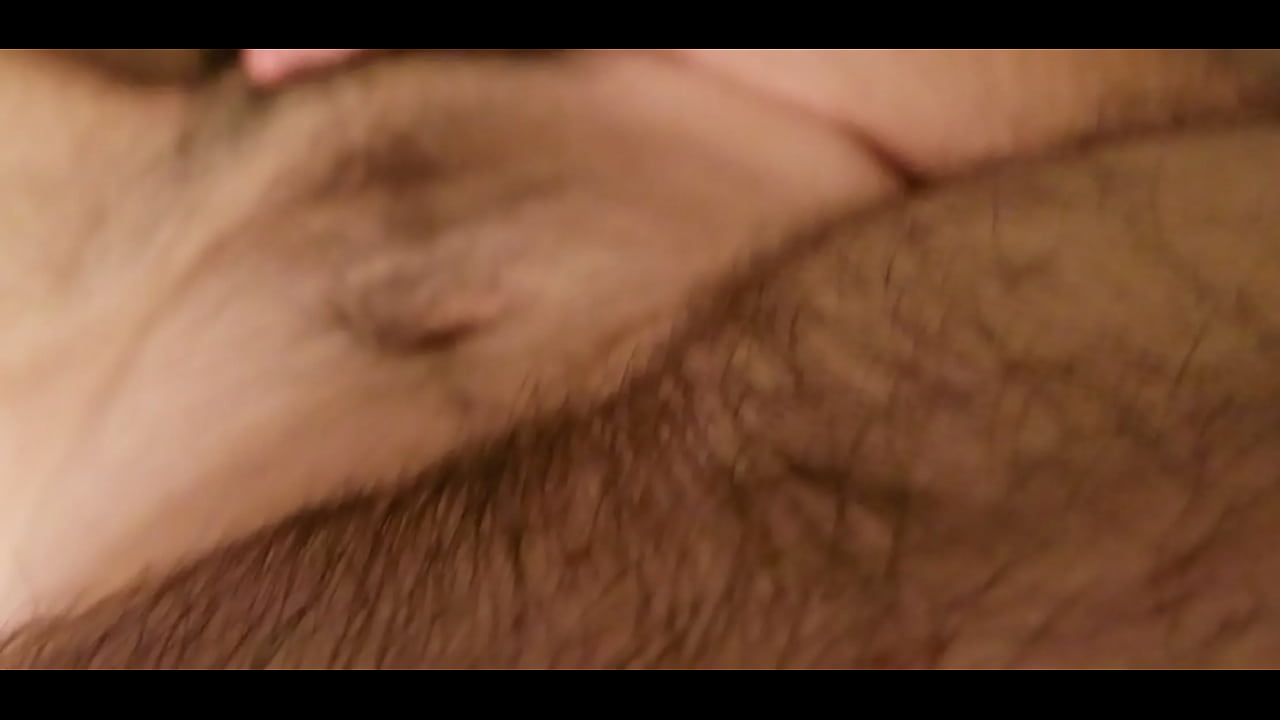 Slathering Precum all over Hairy Chest