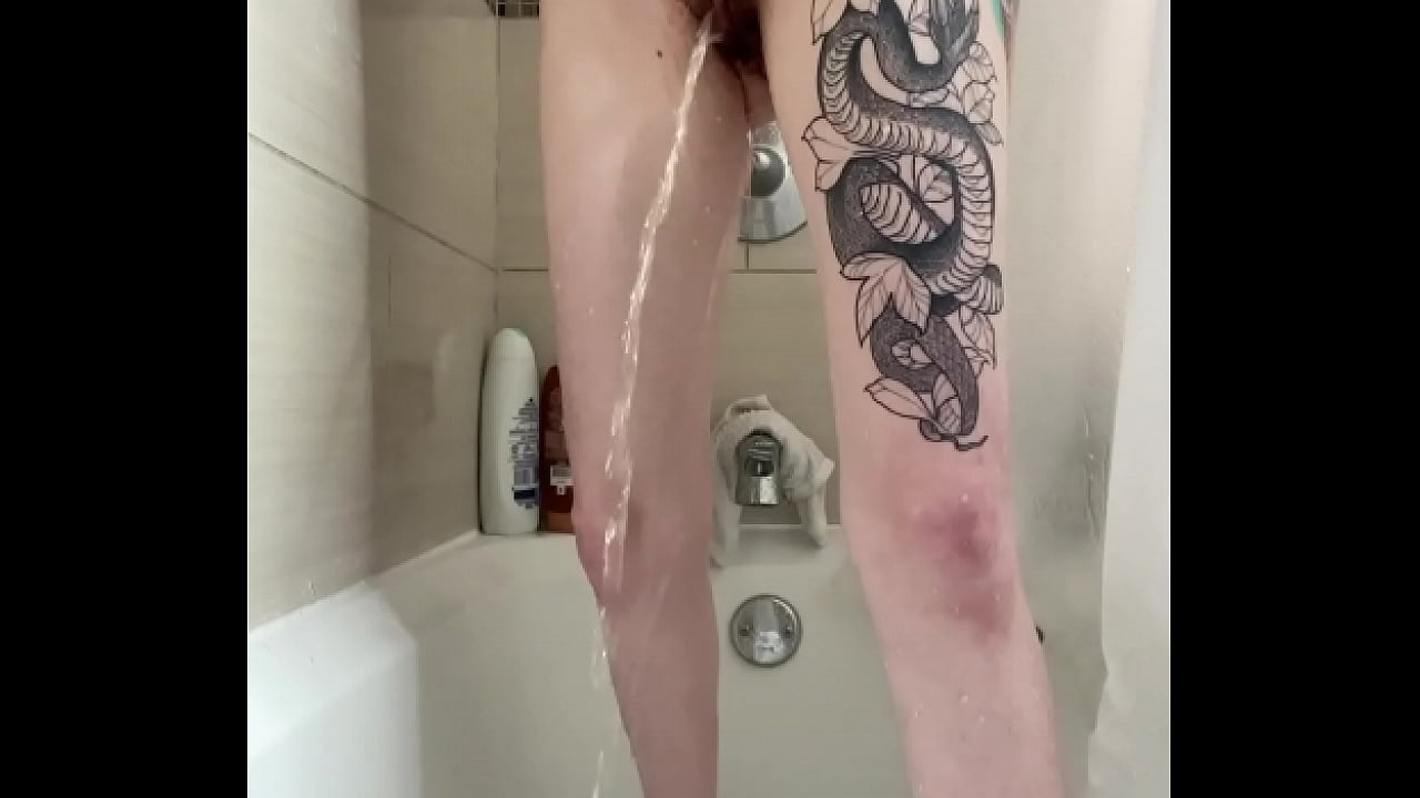 pissing in the shower