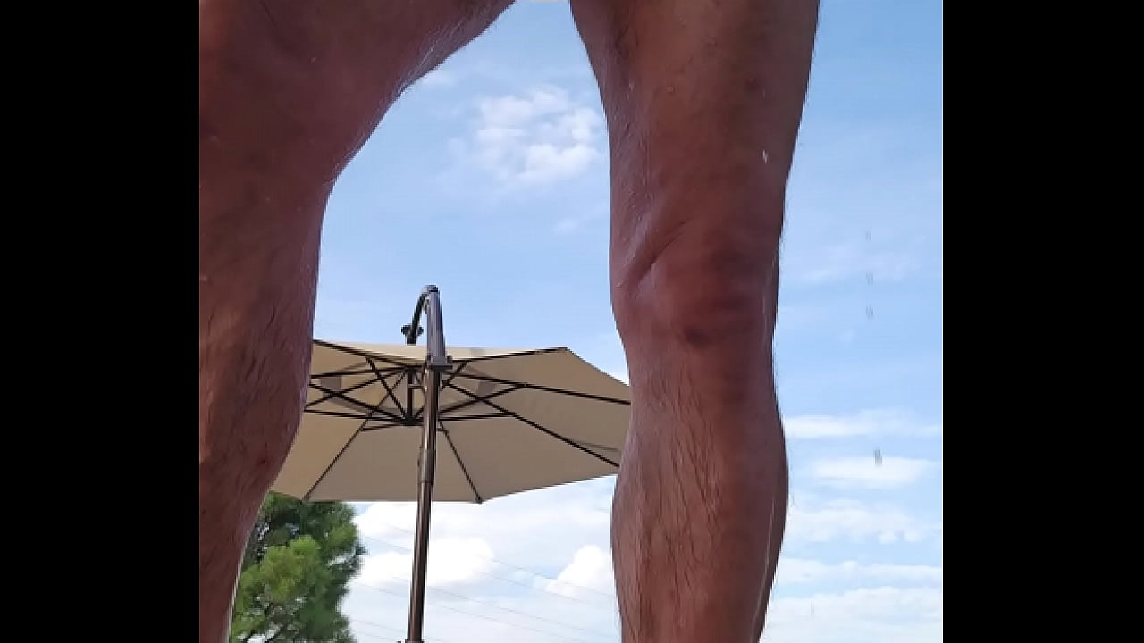 Pissing In Speedo Onto My Leg